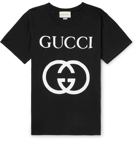 black gucci logo shirt|gucci logo shirt men.